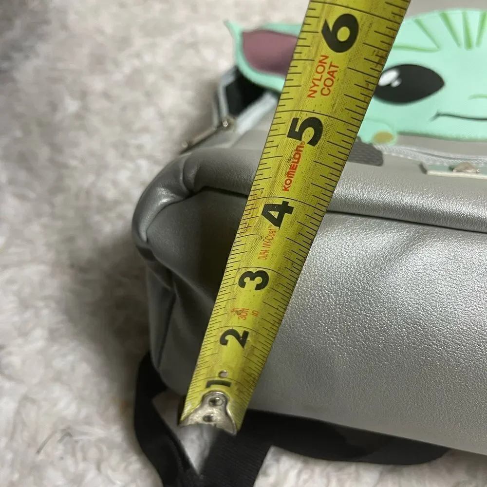 Star Wars Grogu Baby Yoda Mini Backpack Silver & mint green